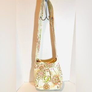 Vintage Boho Paisley Crossbody/Shoulder Bag  Monogram with the Letter D